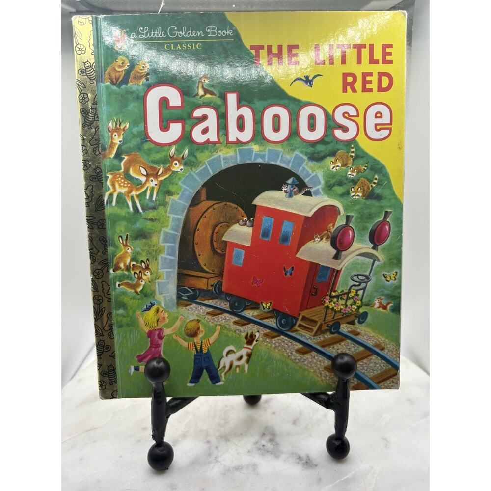 The Little Red Caboose - A Little Golden Book - 1981 Vintage Book